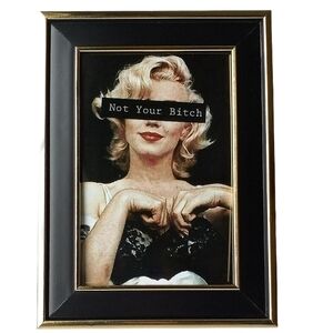 Marilyn Monroe Not Your Bi@th Vintage Feminist Fem Trendy Fashion Beauty Art